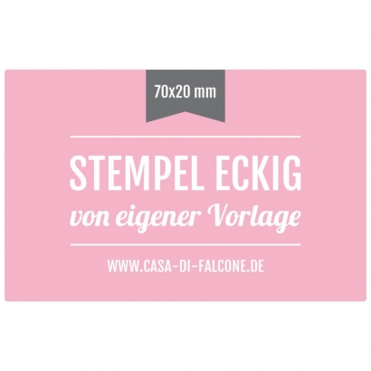 Stempel eckig 70x20 mm