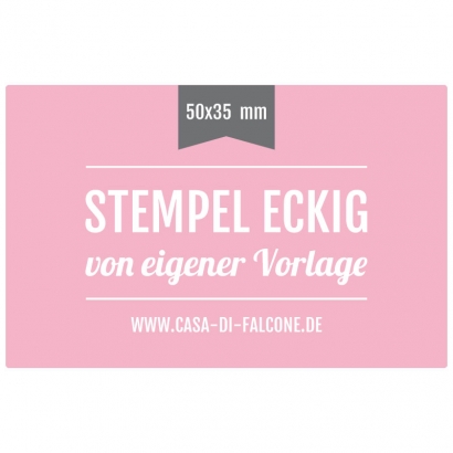 Stempel eckig 50x35 mm