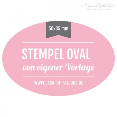 Stempel oval 50x35 mm