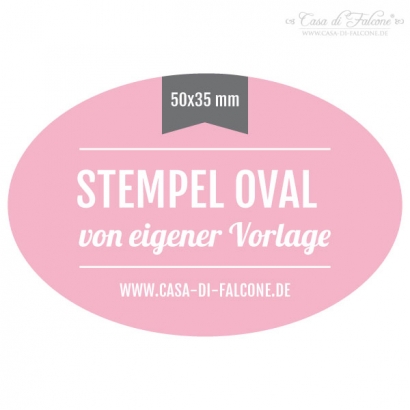 Stempel oval 50x35 mm