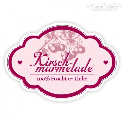 Aufkleber Nostalgie Kirsche