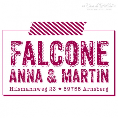 Adressstempel washi tape