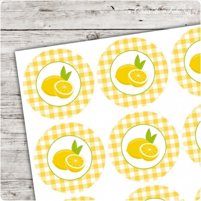 Motivaufkleber Zitrone