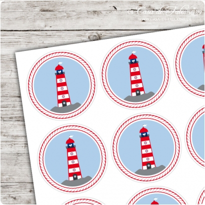 Motivaufkleber Leuchtturm