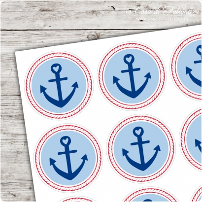 Motivaufkleber Anker