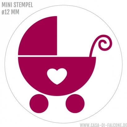 Mini Motivstempel Kinderwagen
