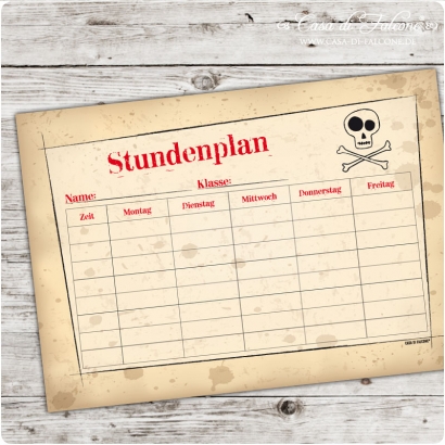 Stundenplan Pirat