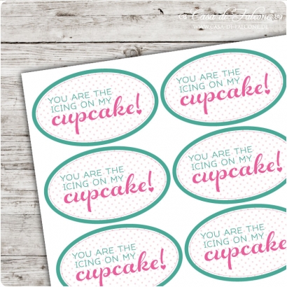 Motivaufkleber you are the icing on my cupcake