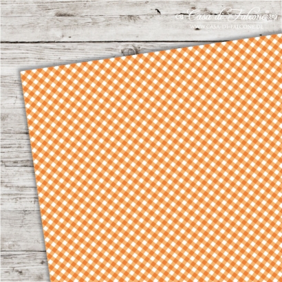 A5 Karton Vichykaro orange