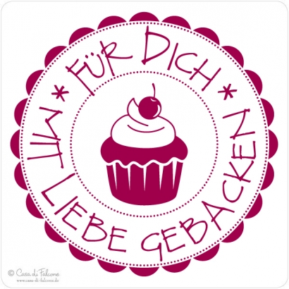 Motivstempel Mit Liebe gebacken