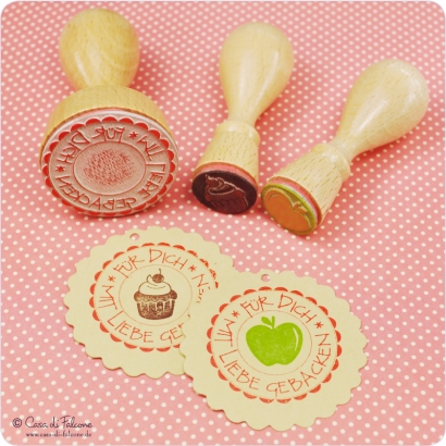 Motivstempel Mit Liebe gebacken