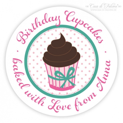 Aufkleber Cupcake Choco
