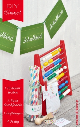 Postkarte Schulkind
