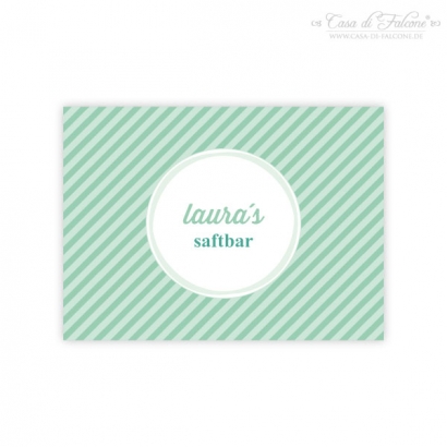 Flaschenaufkleber Stripes