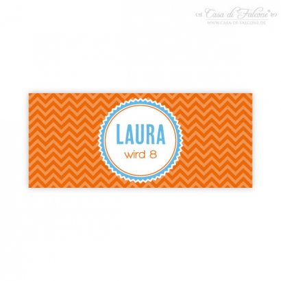 Flaschenaufkleber Chevron