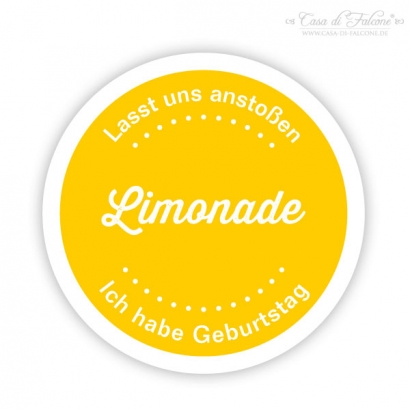 Flaschenaufkleber Limonade