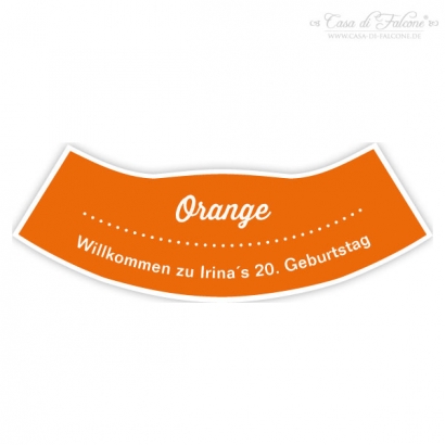 Flaschenhals-Aufkleber Uni