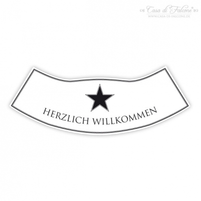 Flaschenhals-Aufkleber Stern 1
