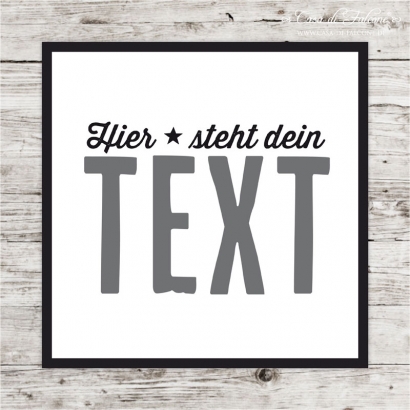 Typo Poster No. 001 personalisiert