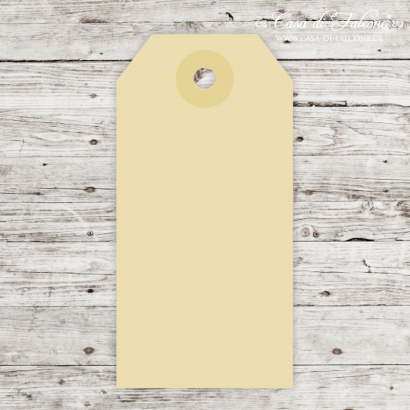 Papieranhnger eckig 80x40 sandbraun SALE