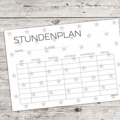 Stundenplan Star