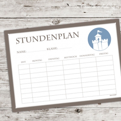 Stundenplan Ritterburg
