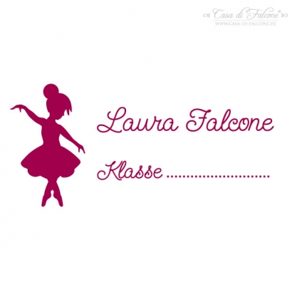 Schulstempel Ballerina