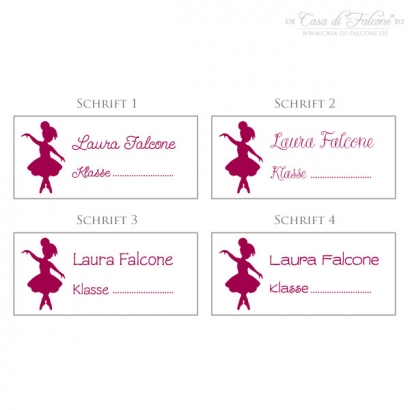 Schulstempel Ballerina