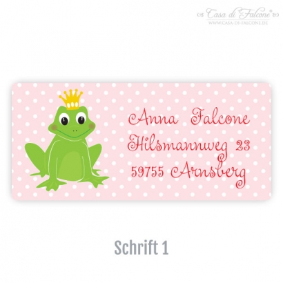 Eckige Aufkleber Frosch