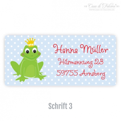 Eckige Aufkleber Frosch