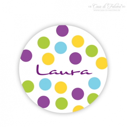 Textaufkleber Konfetti