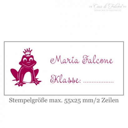 Schulstempel Frosch