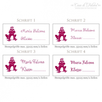 Schulstempel Frosch
