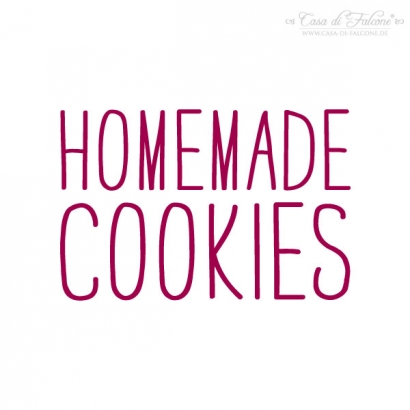 Textstempel Simple homemade cookies