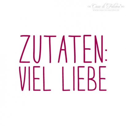 Textstempel Simple Zutaten viel Liebe
