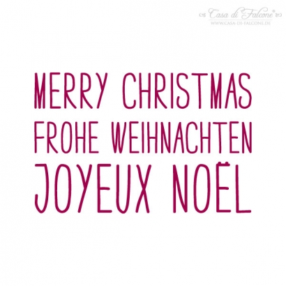 Textstempel Simple Merry Christmas