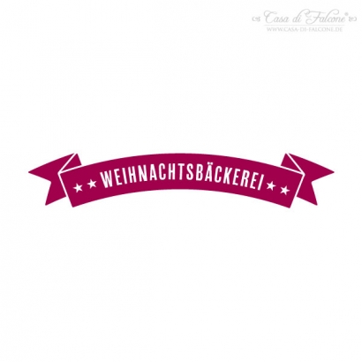 Textstempel Banner Weihnachtsbckerei