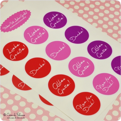 Textaufkleber Liebe Gre