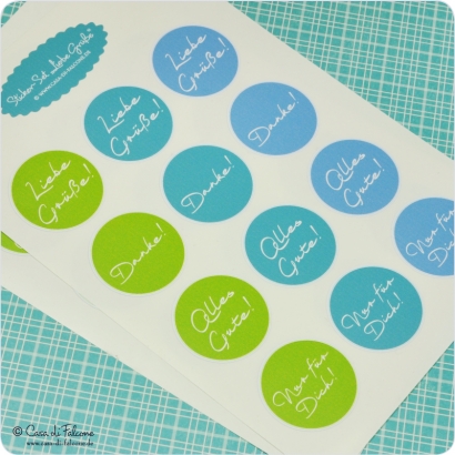 Textaufkleber Liebe Gre