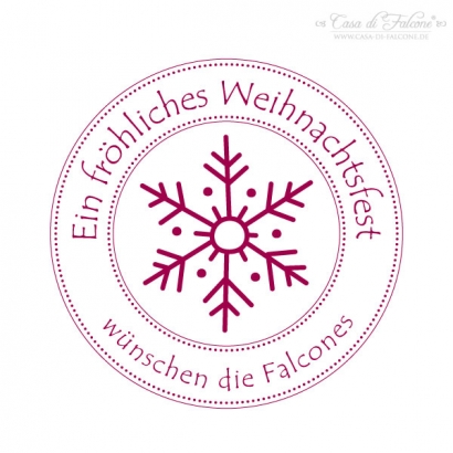 Weihnachtsstempel Eisflocke
