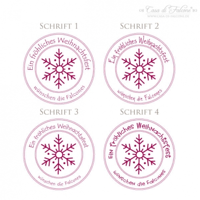 Weihnachtsstempel Eisflocke