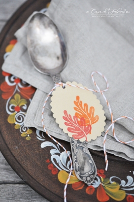 Maxi Motivstempel Herbstblatt