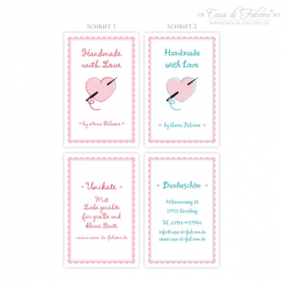 Visitenkarten Handmade with love
