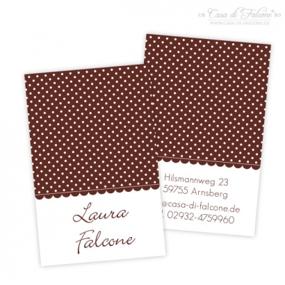 Visitenkarten Polka Dots III