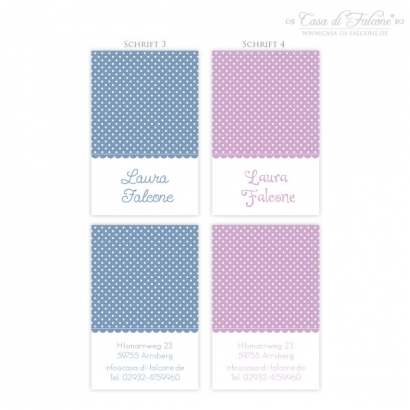 Visitenkarten Polka Dots III