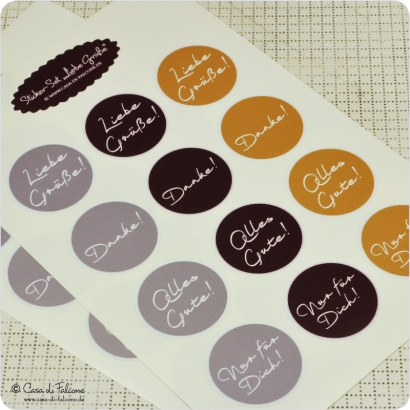 Textaufkleber Liebe Gre