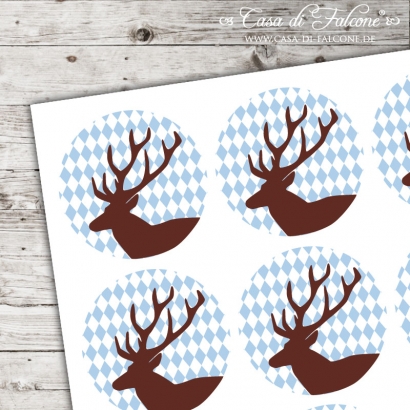 Motivaufkleber Hirsch