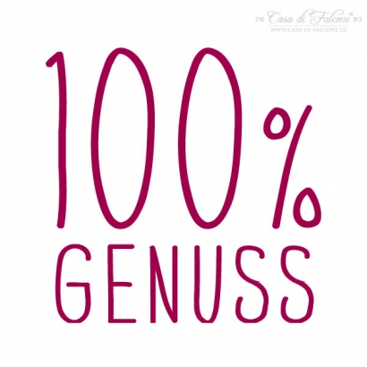 Textstempel Simple 100% Genuss