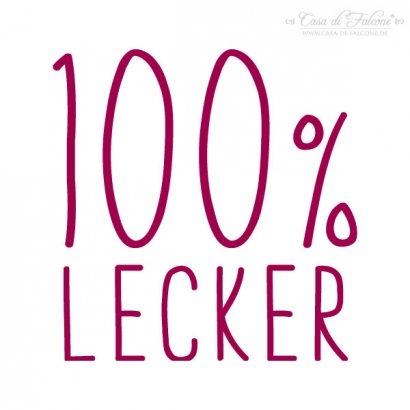 Textstempel Simple 100% Lecker