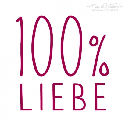 Textstempel Simple 100% Liebe